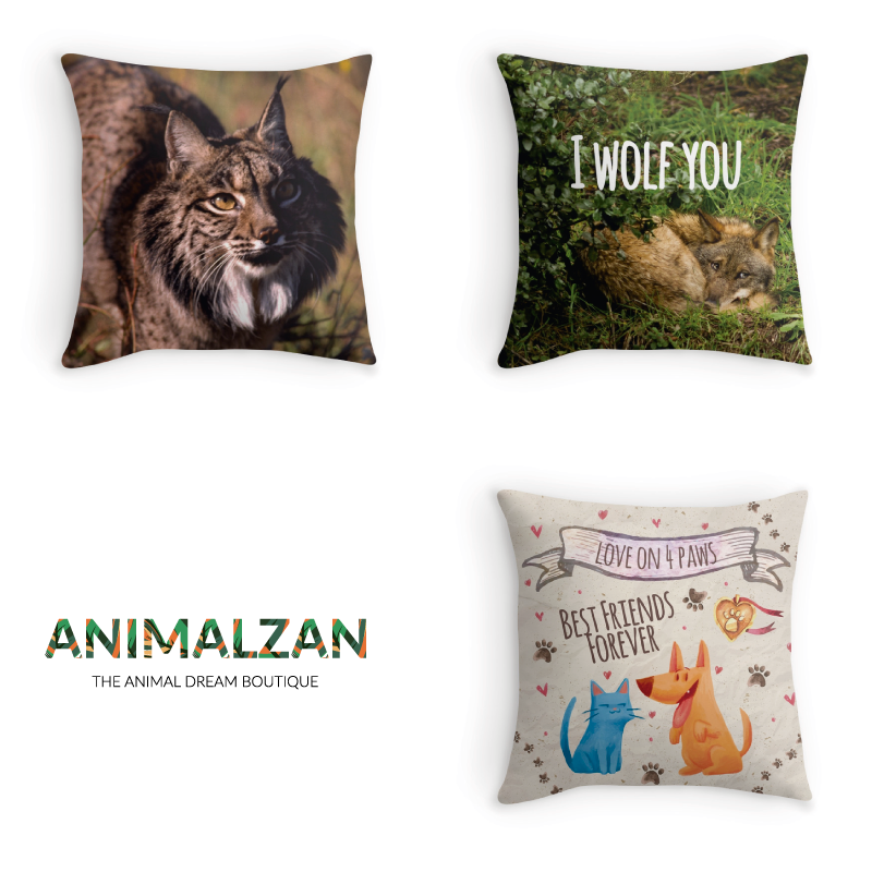 Almofadas com Animais Almofadas com Animais