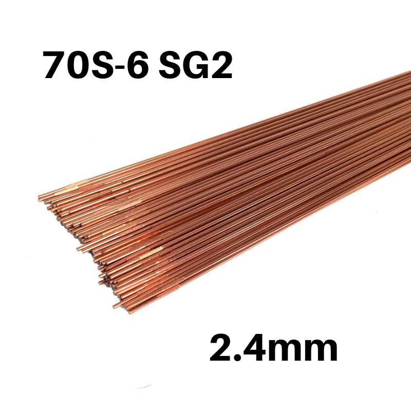 Vareta TIG Aço Carbono 70S-6 SG2 de 2.4mm - Caixa de 5kg Vareta TIG Aço Carbono 70S-6 SG2 de 2.4mm - Caixa de 5kg