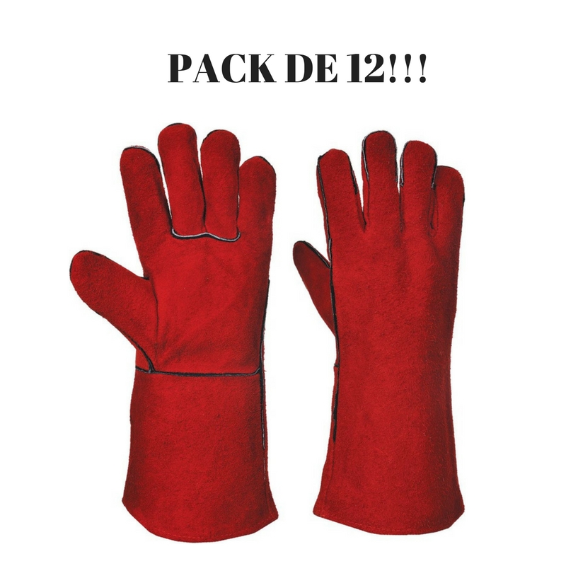 Luva Vermelha de Soldador - PROMO PACK DE 12!!! Luva Vermelha de Soldador - PROMO PACK DE 12!!!