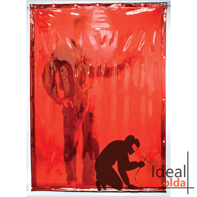 WELDAS Cortina de Soldadura 1.37 x 1.80m com Ilhoses e Ganchos Incluídos WELDAS Cortina de Soldadura 1.37 x 1.80m com Ilhoses e Ganchos Incluídos