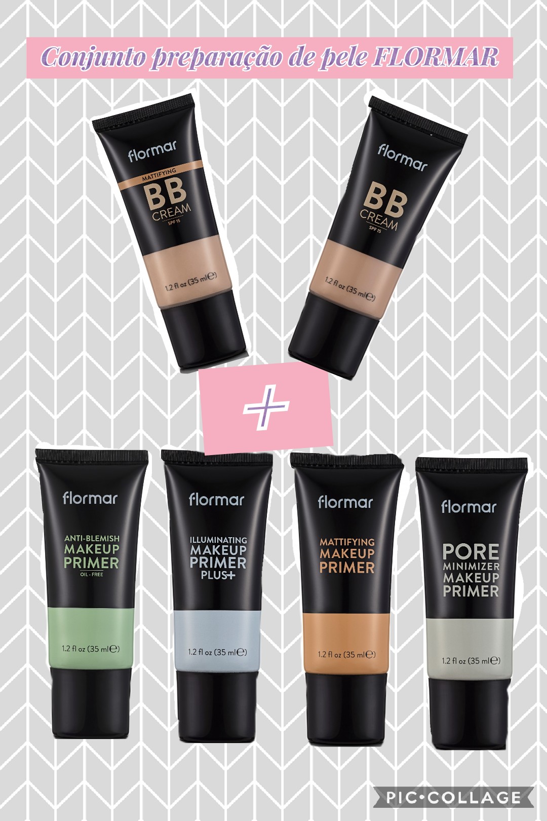 Conjunto Preparação de Pele FLORMAR - BB Cream + Primer Conjunto Preparação de Pele FLORMAR - BB Cream + Primer