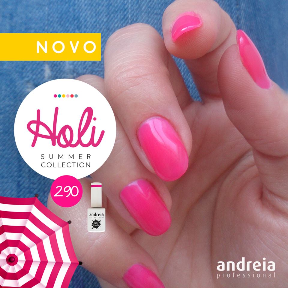 Verniz Gel Andreia 290 (Rosa Forte) BELEZA37